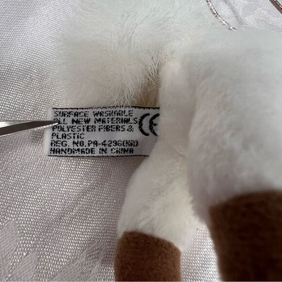 Aurora Plush White Horse Pony Ornament Collectible Christmas - Picture 7 of 7